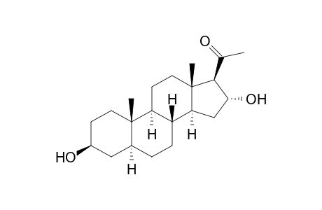 3.beta.,16.alpha.-Dihydroxy-5.alpha.-pregnan-20-one