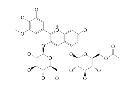 PETUNIDIN-3-O-BETA-D-GLUCOPYRANOSIDE-5-O-BETA-D-[6-O-ACETYLGLUCOPYRANOSIDE]