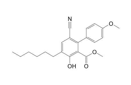 Methyl 6-Cyano-4-hexyl-3-hydroxy-4'-methoxybiphenyl-2-carboxylate