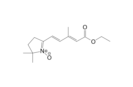 3-Methyl-5-(5,5-dimethyl-1-oxide-4,5-dihydro-3H-pyrrol-2-yl)penta-2,4-dienoic acid ethyl ester