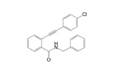 N-benzyl-2-[(4-chlorophenyl)ethynyl]benzamide
