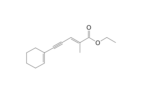 Ethyl 5-(1'-cyclohexenyl)-2-methyl-2-penten-ynoate
