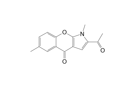 2-Acetyl-1,6-dimethyl-[1]benzopyrano[2,3-b]pyrrol-4(1H)-one