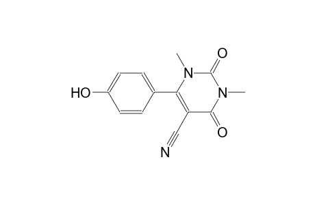 6-(4-hydroxyphenyl)-1,3-dimethyl-2,4-dioxo-1,2,3,4-tetrahydro-5-pyrimidinecarbonitrile