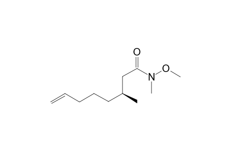 (S)-N-Methoxy-N,3-dimethyloct-7-enamide