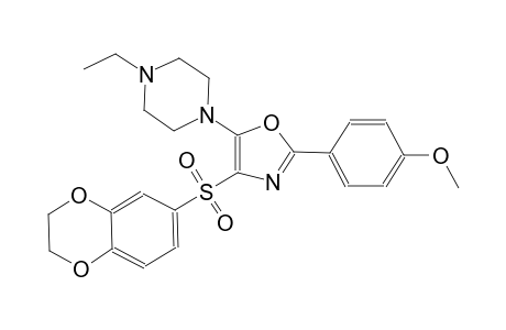 piperazine, 1-[4-[(2,3-dihydro-1,4-benzodioxin-6-yl)sulfonyl]-2-(4-methoxyphenyl)-5-oxazolyl]-4-ethyl-