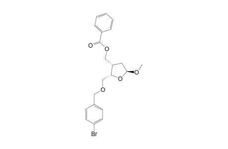 METHYL-3-C-[(BENZOYLOXY)-METHYL]-5-O-(PARA-BrOMOBENZYL)-2,3-DIDEOXY-BETA-L-THREO-PENTOFURANOSIDE