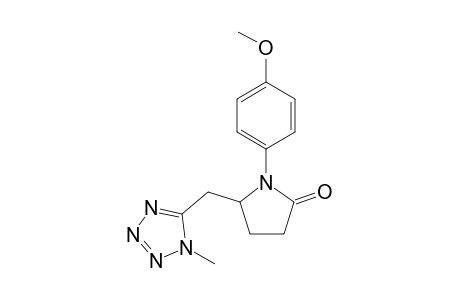 1-(4-Methoxyphenyl)-5-(1-methyltetrazol-5-ylmethyl)pyrrolidin-2-one