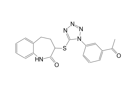 2H-1-benzazepin-2-one, 3-[[1-(3-acetylphenyl)-1H-tetrazol-5-yl]thio]-1,3,4,5-tetrahydro-