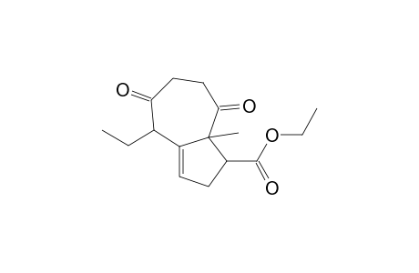 1-Azulenecarboxylic acid, 4-ethyl-1,2,4,5,6,7,8,8a-octahydro-8a-methyl-5,8-dioxo-, ethyl ester