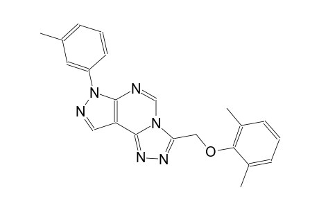 3-[(2,6-dimethylphenoxy)methyl]-7-(3-methylphenyl)-7H-pyrazolo[4,3-e][1,2,4]triazolo[4,3-c]pyrimidine