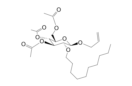 Allyl-2-O-decyl-3,4,6-tri-O-acetyl-b-d-glucopyranoside