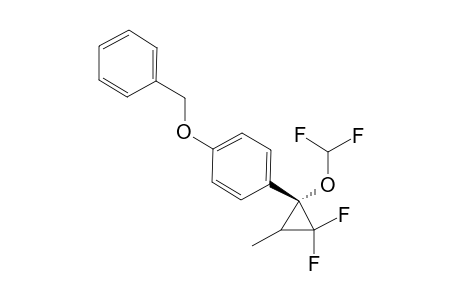TRANS-2,2-DIFLUORO-1-DIFLUOROMETHOXY-(4'-BENZYLOXYPHENYL)-CYCLOPROPANE