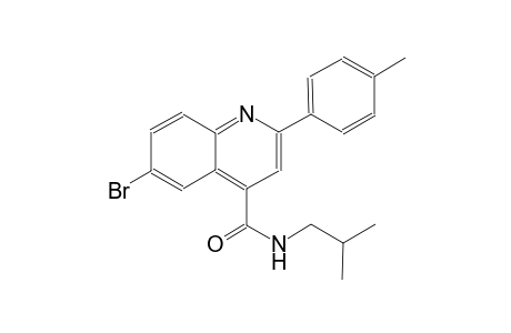 6-bromo-N-isobutyl-2-(4-methylphenyl)-4-quinolinecarboxamide