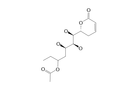 SYNDENOLIDE;6R-[5-ACETOXY-1R,2R,3S-(TRIHYDROXY)-HEPTYL]-5,6-DIHYDRO-2H-PYRAN-2-ONE