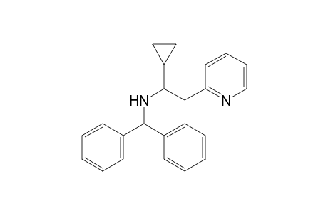1-cyclopropyl-N-(diphenylmethyl)-2-(2-pyridinyl)ethanamine