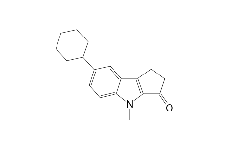7-Cyclohexyl-4-methyl-1,4-dihydrocyclopenta[b]indol-3(2H)-one