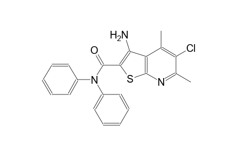 3-Amino-5-chloro-4,6-dimethyl-N,N-diphenylthieno[2,3-b]pyridine-2-carboxamide