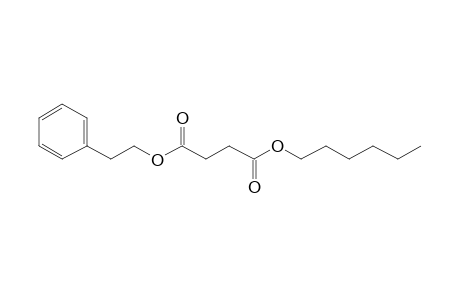 Succinic acid, hexyl 2-phenylethyl ester