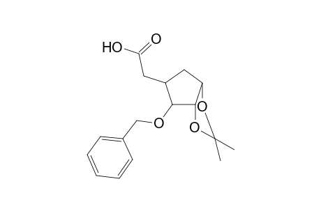 3-O-Benzyl-5-deoxy-1,2-O-isopropylidene-4a-carba-.alpha.-DL-xylo-hexofuranuronic acid