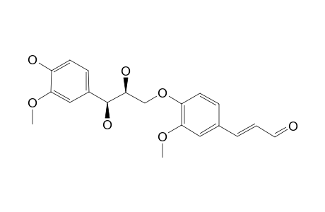 BALANOPHONIN-C;1',7',8'-TRIHYDROXY-2,2'-DIMETHOXY-1,9'-OXO-PHENYL-PROPYL-CONIFERALDEHYDE