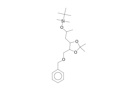 1,3-Dioxolane, 4-benzyloxymethyl-5-[2-(t-butyldimethylsilyloxy)propyl]-2,2-dimethyl-