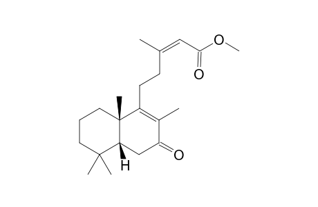 (Z)-3-Methyl-5-((4aR,8aS)-2,5,5,8a-tetramethyl-3-oxo-3,4,4a,5,6,7,8,8a-octahydro-naphthalen-1-yl)-pent-2-enoic acid methyl ester