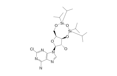 2-CHLORO-9-[3,5-O-(1,1,3,3-TETRAISOPROPYLDISILOXANE-1,3-DIYL)-BETA-L-XYLO-FURANOSYL]-ADENINE