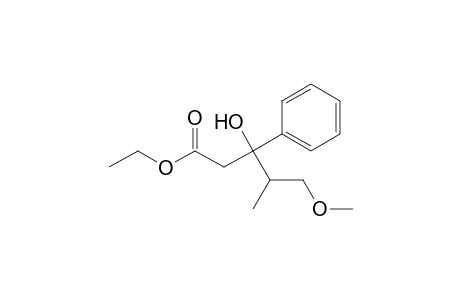 Ethyl 3-hydroxy-5-methoxy-4-methyl-3-phenylpentanoate