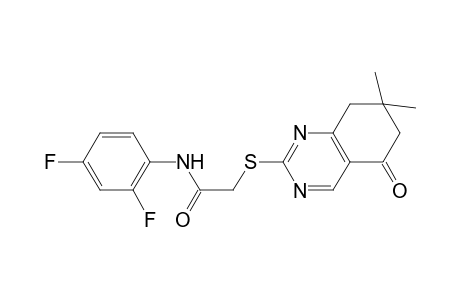 Acetamide, N-(2,4-difluorophenyl)-2-(7,7-dimethyl-5-oxo-5,6,7,8-tetrahydroquinazolin-2-ylsulfanyl)-
