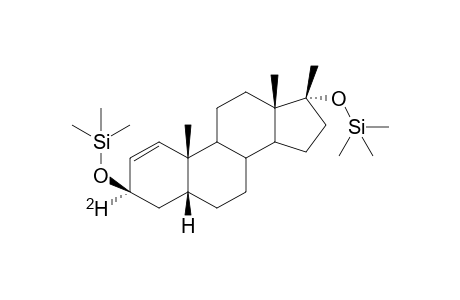 3.alpha.-Deutero-17.beta.-methyl-5.beta.-androst-1-ene-3.beta.,17.alpha.-diol, O,O'-bis-TMS