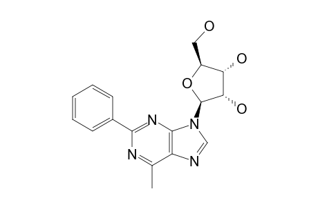 6-METHYL-2-PHENYL-9-(BETA-D-RIBOFURANOSYL)-PURINE