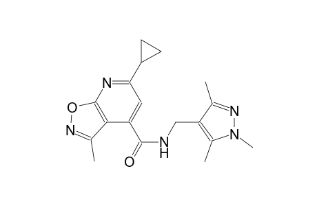 isoxazolo[5,4-b]pyridine-4-carboxamide, 6-cyclopropyl-3-methyl-N-[(1,3,5-trimethyl-1H-pyrazol-4-yl)methyl]-