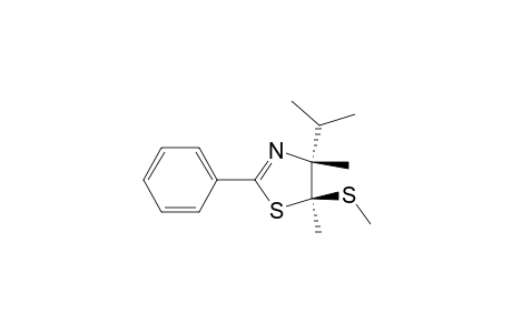 Thiazole, 4,5-dihydro-4,5-dimethyl-4-(1-methylethyl)-5-(methylthio)-2-phenyl-, trans-