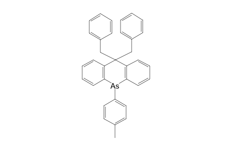 10,10-dibenzyl-5,10-dihydro-5-p-tolylacridarsine