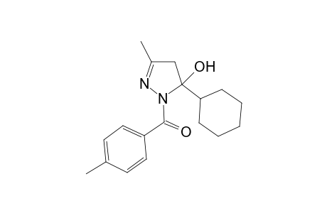 5-Cyclohexyl-3-methyl-1-(4-methylbenzoyl)-4,5-dihydro-1H-pyrazol-5-ol