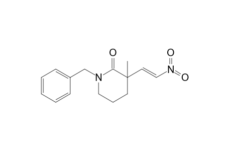 1-Benzyl-3-methyl-3-[(E)-2-nitroethenyl]piperidin-2-one