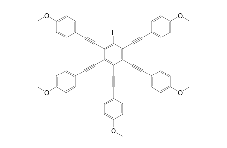 1-Fluoro-2,3,4,5,6-pentakis(4-methoyphenylethynyl)-benzene