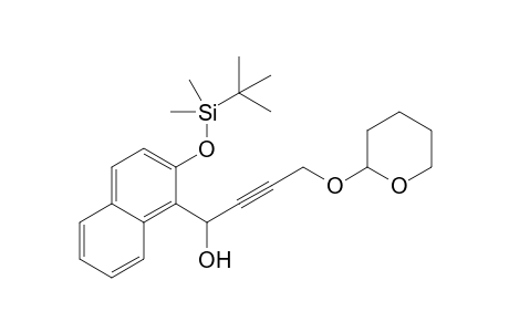 1-[2-(1-tert-Butyldimethylsiloxy)naphthyl]-4-(2-tetrahydropyranyloxy)-2-butyn-1-ol
