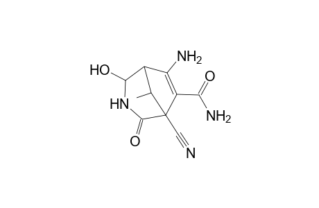 7-Amino-5-cyano-2-hydroxy-8-methyl-4-oxo-3-azabicyclo[3.2.1]oct-6-ene-6-carboxamide
