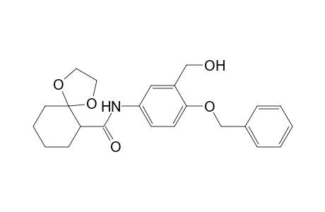 N-[4-(Benzyloxy)-3-(hydroxymethyl)phenyl]-1,4-dioxaspiro[4.5]decane-6-carboxamide