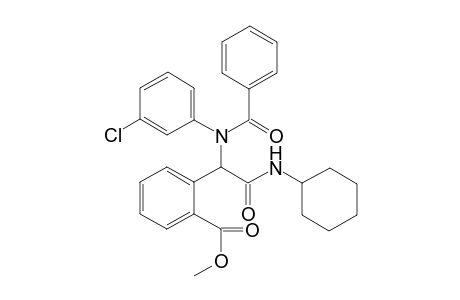 Methyl 2-(1-(N-(3-chlorophenyl)benzamido)-2-(cyclohexylamino)-2-oxoethyl)benzoate