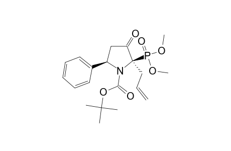 DIMETHYL-(2R,5R)-(+)-N-(TERT.-BUTOXYCARBONYL)-2-ALLYL-3-OXO-5-PHENYLPYRROLIDINE-2-PHOSPHONATE;MAJOR-ROTAMER
