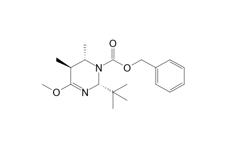 (2R,4S,5S)-2-tert-butyl-6-methoxy-4,5-dimethyl-4,5-dihydro-2H-pyrimidine-3-carboxylic acid (phenylmethyl) ester