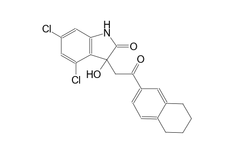 4,6-dichloro-3-hydroxy-3-[2-oxo-2-(5,6,7,8-tetrahydro-2-naphthalenyl)ethyl]-1,3-dihydro-2H-indol-2-one
