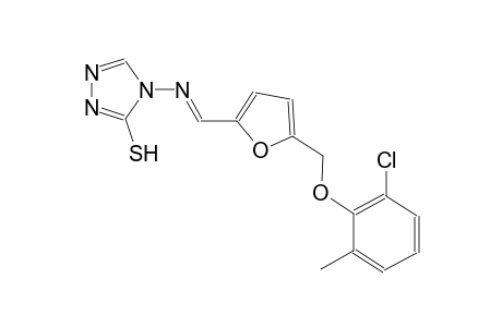 4-[((E)-{5-[(2-chloro-6-methylphenoxy)methyl]-2-furyl}methylidene)amino]-4H-1,2,4-triazole-3-thiol