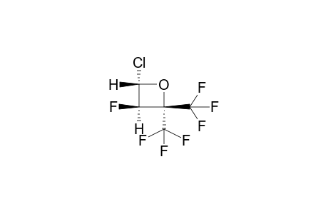 TRANS-2,2-BIS(TRIFLUOROMETHYL)-4-CHLORO-3-FLUOROOXETANE