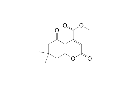 2H-1-Benzopyran-4-carboxylic acid, 5,6,7,8-tetrahydro-7,7-dimethyl-2,5-dioxo-, methyl ester