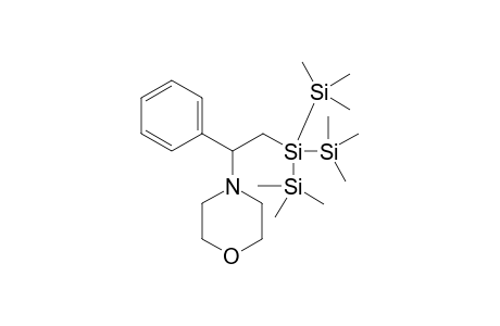 4-(2-(1,1,1,3,3,3-hexamethyl-2-(trimethylsilyl)trisilan-2-yl)-1-phenylethyl)morpholine