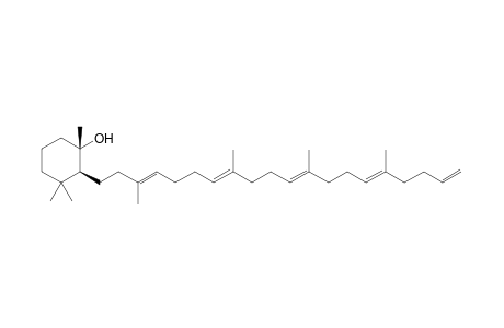 4,4,6-Trimethyl-5-[3',8',12',16'-tetramethyldodeca-3',7',11',15',19-pentaenyl)-6-hydroxycyclohexane